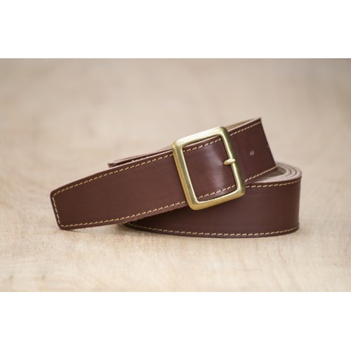 CEINTURE CUIR ACAJOU| La jean